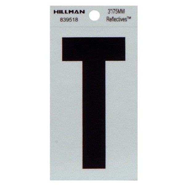 Hillman 3" Blk T Thin Adhesive 839518